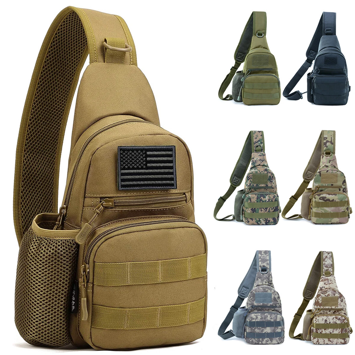 Gisdanchz Honeycomb Sling Bag - Water-Resistant Unisex Crossbody Chest Pack For Hiking & Travel - View #3