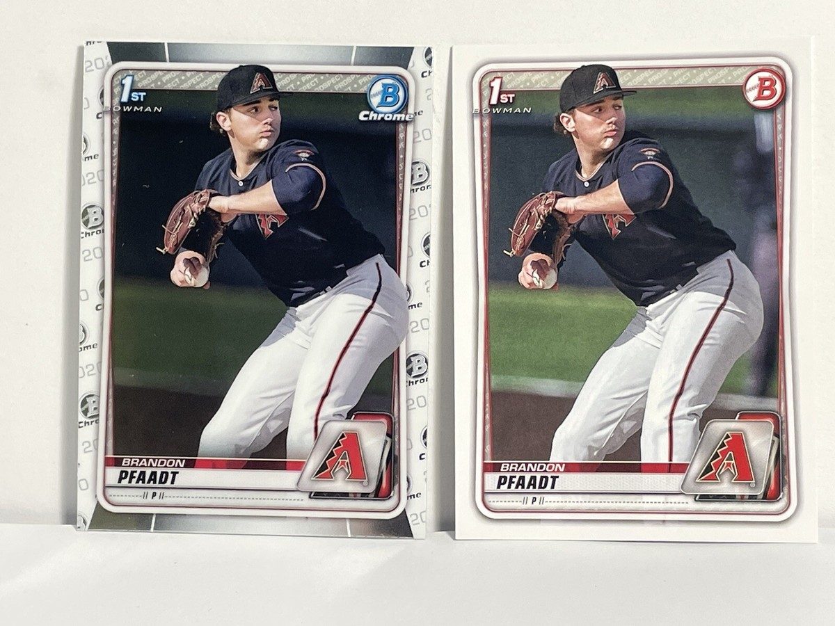 その他 MLB 1st BOWMAN BRANDON PFAADT 2020 1st Bowman Chrome & Bowman Brandon Pfaadt Lot Free Shipping
