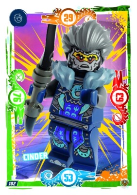 LEGO Ninjago Serie 9 NEXT LEVEL Card 102 Cinder Schurken Karte