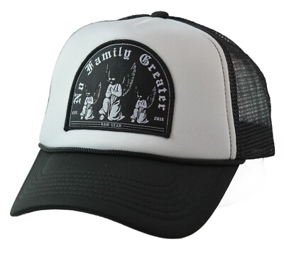 RAWGEAR Gym Gear By Any Means Black & White 2-Tone Classic Snapback Trucker Hat