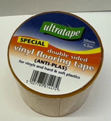 Ultratape Fun Size Special Double sided Vinyl Flooring Tape 50mmx4.5m
