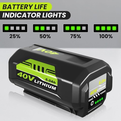 8000mAh Battery For Ryobi 40V Lithium OP40602 OP4050 OP4026A With LED or Charger - Picture 2 of 29