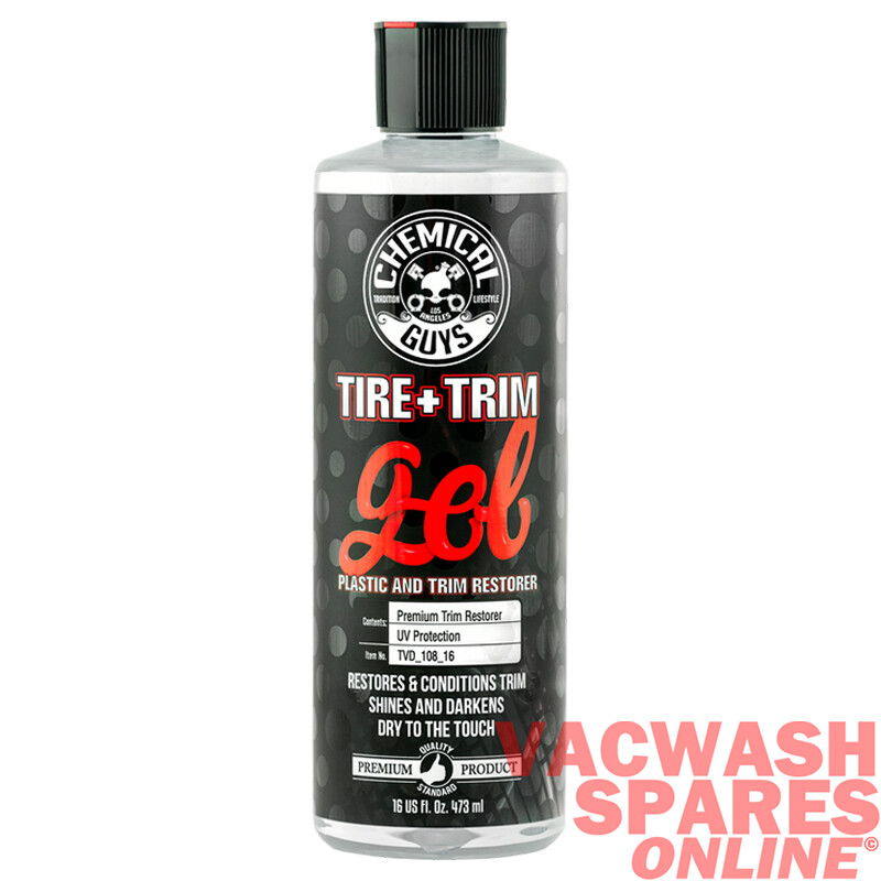 CHEMICAL GUYS TIRE AND TRIM GEL PLASTIC, RUBBER RESTORER WET LOOK