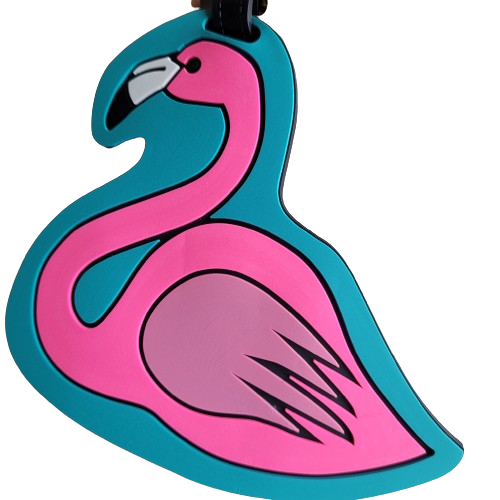 Swan PVC Luggage Tag ID Label for Suitcase Backpack Travel Charm-image