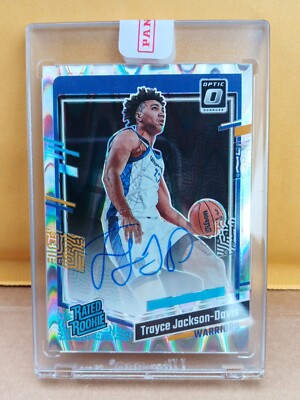 2023-24 Donruss Optic Trayce Jackson-Davis Optix Holo SSP On Card Auto RC    