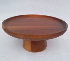 Handmade Solid Wooden Cake Stand/Display Cake Stand Wedding 8x 3.75 Inches-US