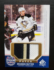 2014-15 UD SP Game Used Brandon Sutter Stadium Series 3 CLR Jersey Relic #44/99
