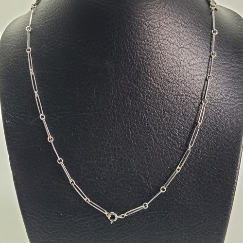 Antique Chain Necklace Symbols Egypt Hieroglyphs Sterling Silver Vintage - Photo 7 sur 13