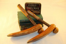 C. 1910 Antique Wooden Watts’s Patent Shoe Stretchers / Shoe Trees