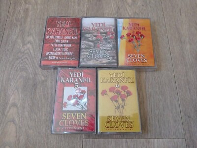 Yedi Karanfil 5x  Album Turkish  Original Cassette Lot