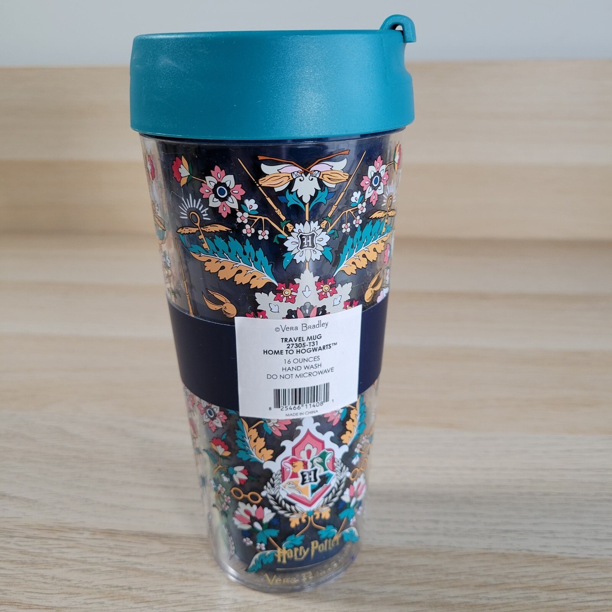 Vera Bradley x Harry Potter Home To Hogwarts Tumbler 16 oz Travel Mug Cup  Lid