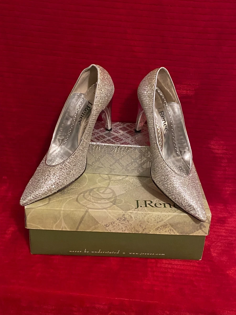 J renee silver shoes sale