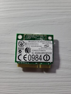 Broadcom BCM94312HMG Kabellos WiFi WLAN Pci-E 802.11a/B/G 504593-004 DK01-55