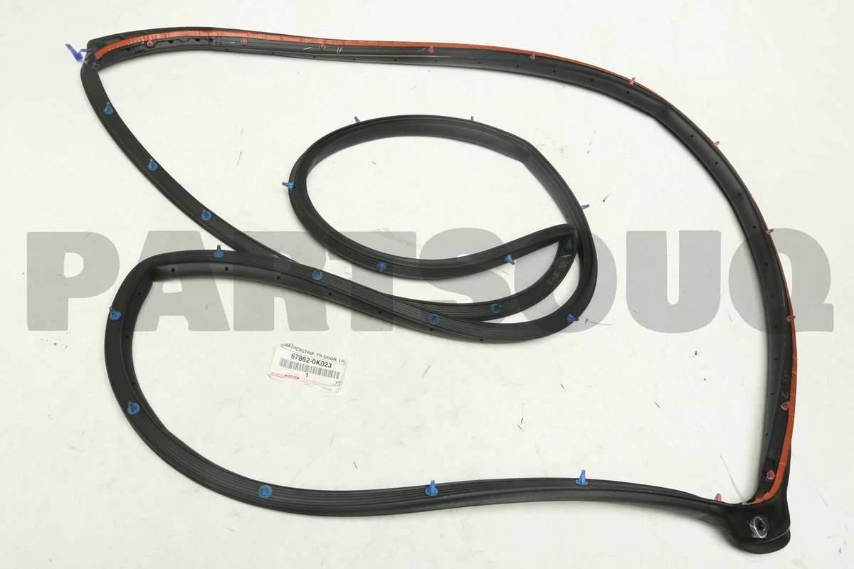 678620K023 Genuine Toyota WEATHERSTRIP, FRONT DOOR, LH 67862-0K023 