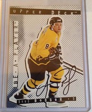 94-95 1994-95 BE A PLAYER DOUG BODGER AUTOGRAPH AUTO 39 BUFFALO SABRES