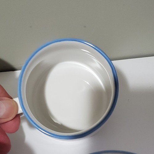 Savior Vivre Portofino Blue JF036 Coffee Tea Cups Mugs (Set of 8) Exc Condition - Picture 13 of 16
