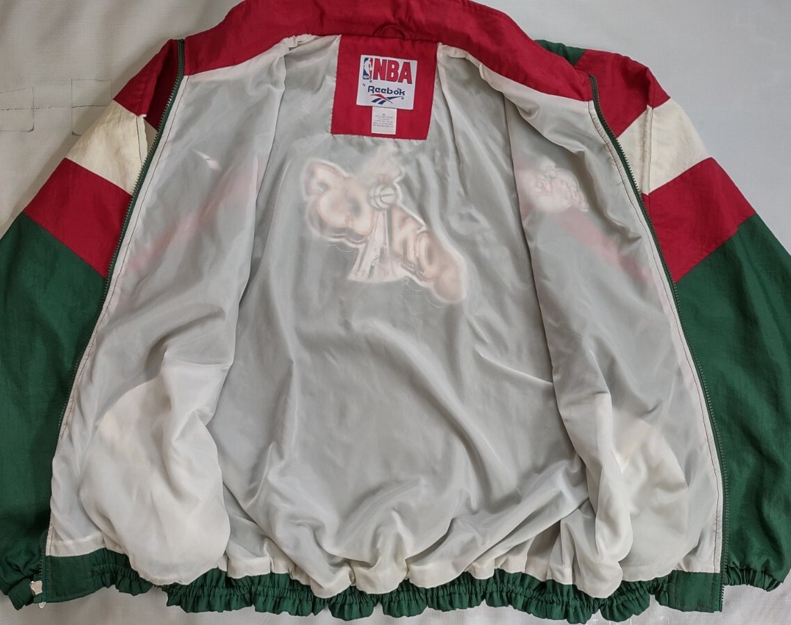 Seattle SUPERSONICS Reebok ナイロンジャケット VINTAGE RARE REEBOK SEATTLE SUPERSONICS FULL ZIPP WINDBREAKER