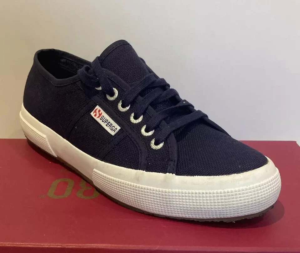 Superga Womens Classic Walking Shoes Navy Blue Size 8 M US eBay