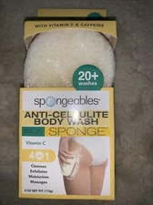 Spongeables AntiCellulite Body Wash In A Sponge With Vitamin C Reduce The Appear