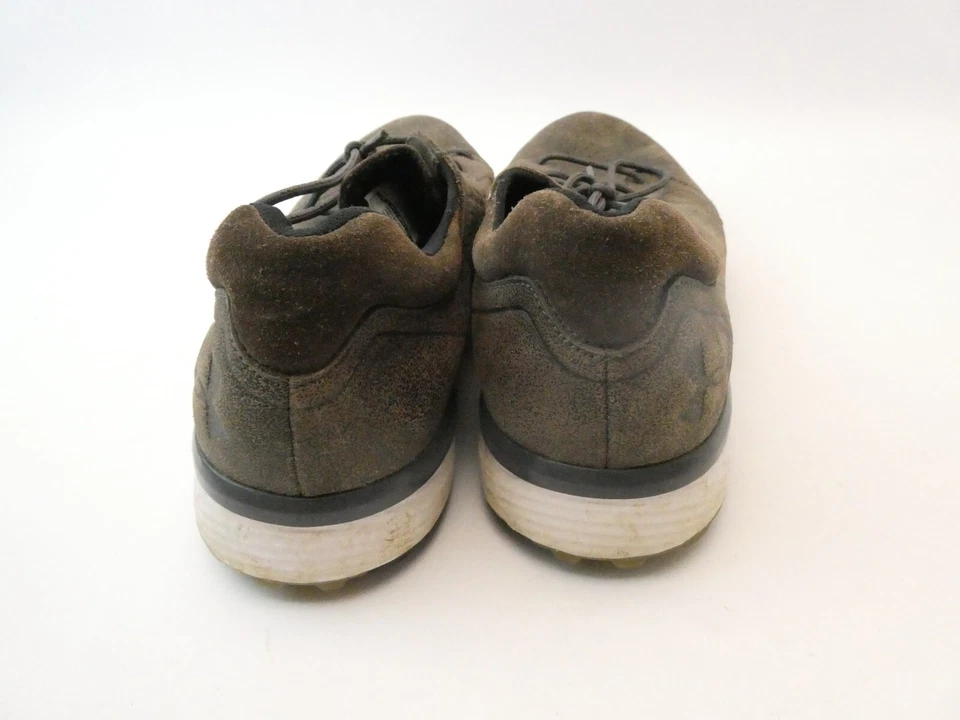 Tênis de golfe usado Spikeless Under Armour couro tempo superior masculino tamanho 12 híbrido - Imagem 3 de 4