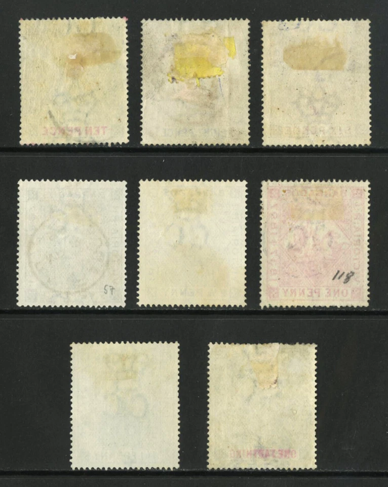 M4253 Barbados 1897-98 SG116/23 - 1897 Jubileo a 10d. Foto 2 de 2