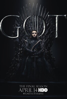2011 Game Of Thrones Movie Poster 11X17 Westeros Jon Snow Daenerys Targaryen  