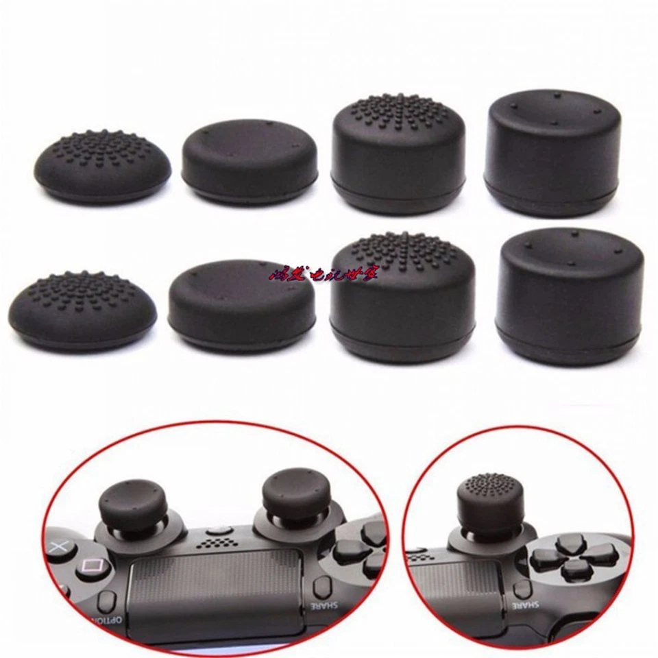 8 Pcs Silicone Thumb Stick Grip Cover Caps For PS4 & Xbox One Controller Game - Image 3 of 4