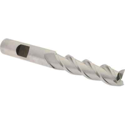 Hertel E107103201 Square End Mill: 1/2'' Dia, 2'' LOC, 1/2'' Shank, 4'' OAL, 3 Flute