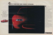 Mazda MX-5 - Reklame Werbeanzeige Original-Werbung 1991 (2)