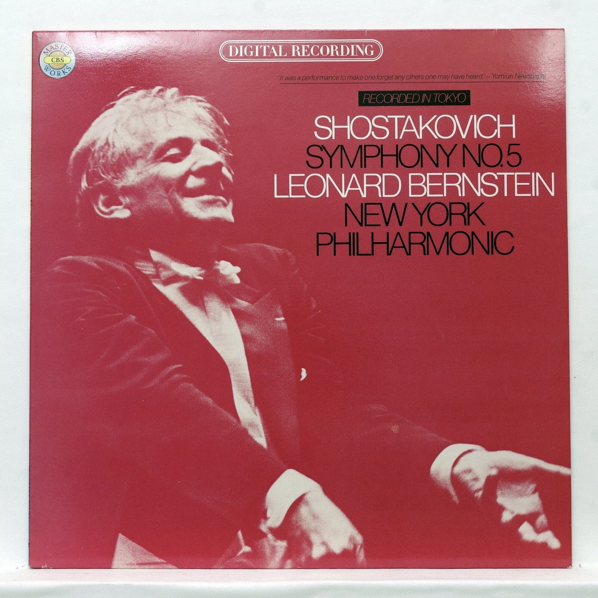 LEONARD BERNSTEIN ⸻ SHOSTAKOVICH symphony no.5 ⸻ CBS 35854 ⸻ LP