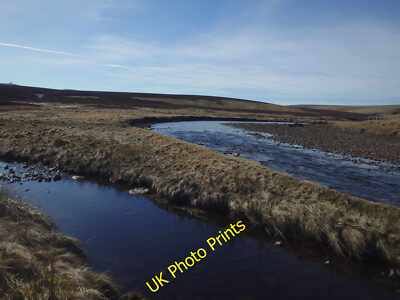 Photo 6x4 River Tees Dodgen Pot Another grassy island in the River near w c2015