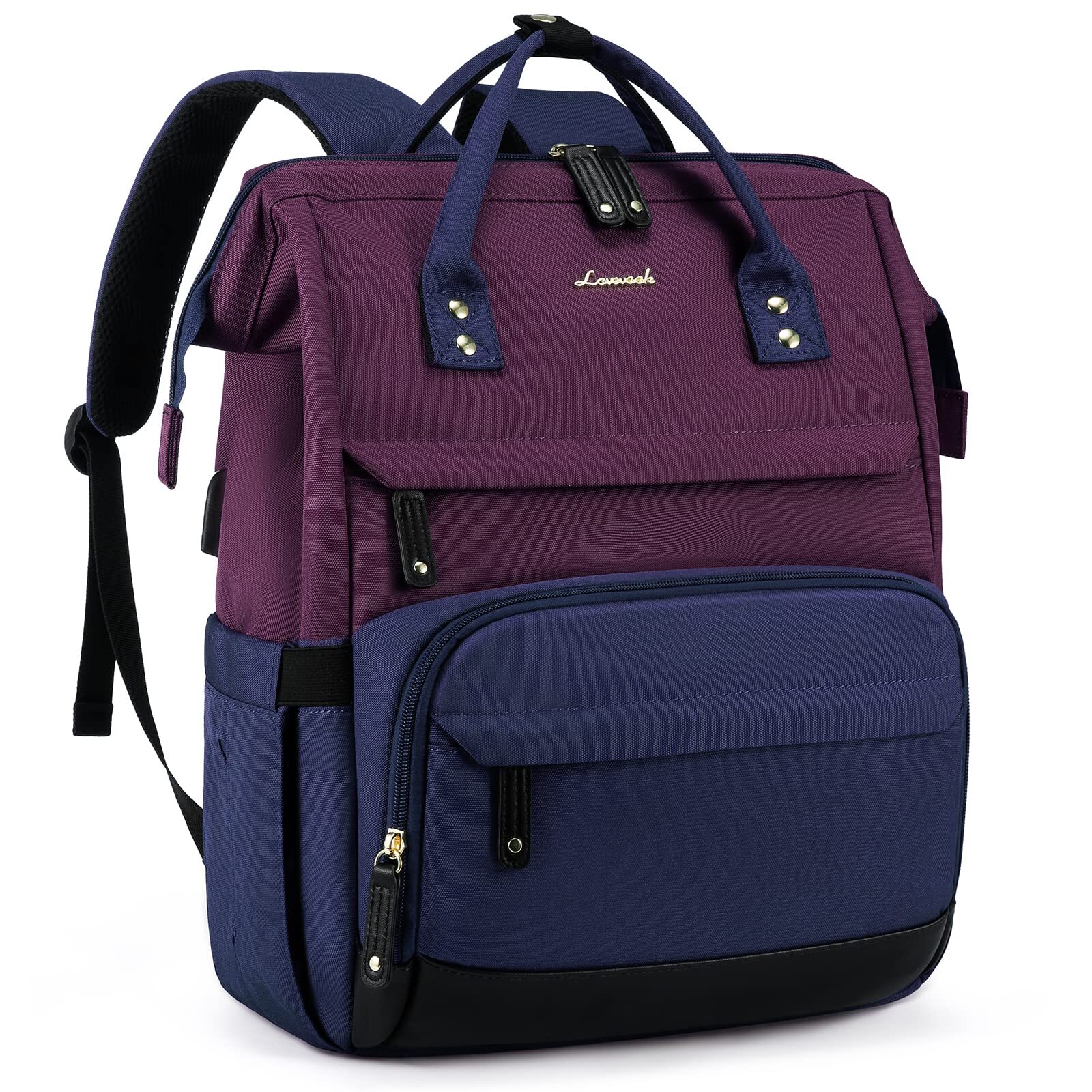 Stylish 15.6 Inch Womens Laptop Backpack with USB Port & Business Essentials