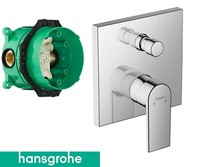 Hansgrohe Unterputz Vernis Wannenarmatur Duscharmatur Chrom 71468000 Set Ibox