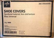 Medical Shoe Covers | Non-Skid Fits All | Medline CRI2004A | Blue 1,000 Count