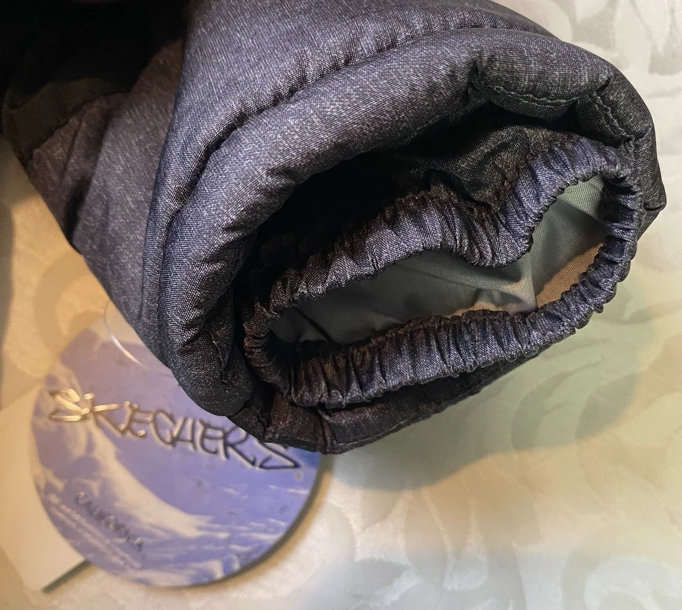 Abrigo chaqueta de invierno con capucha de piel sintética para bebé niño Skechers 12 Mos piel extraíble NUEVO Foto 4 de 4