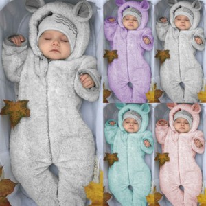 baby fleece romper suit