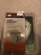 Shock Doctor Boys Core Brief 2 Pack with Bio-Flex Cup, X-Small