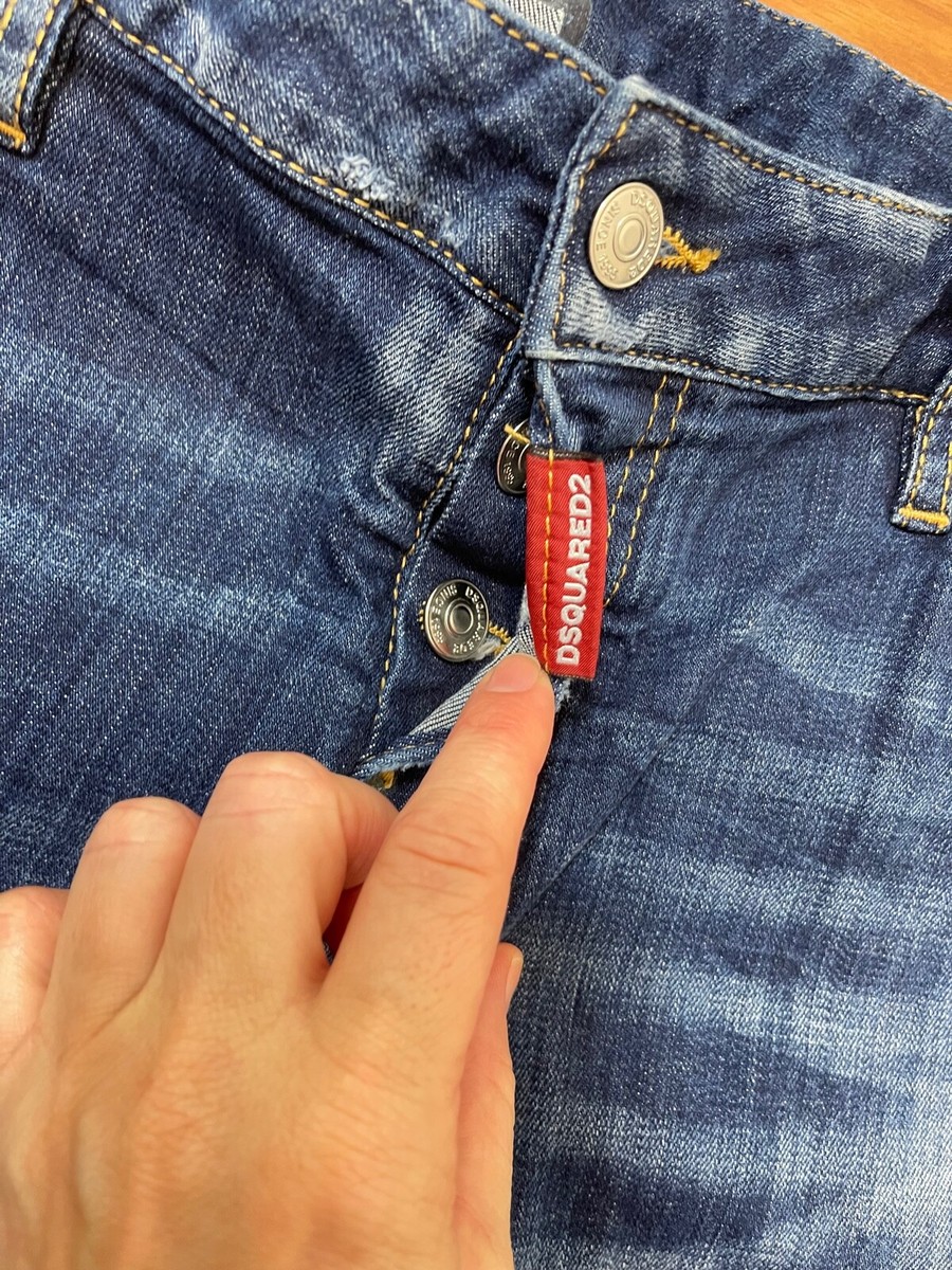 ビッグタグ！ディースクエアード デニム COOL GIRL JEAN 36 Dsquared2 Cool Girl Jean in Distressed Blue Size IT 42/ US4