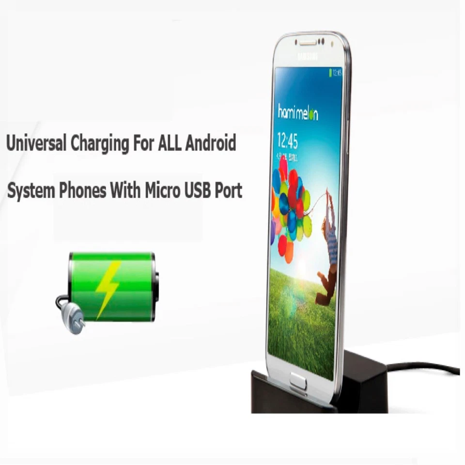 Docking Station per Ricarica e Sincronizzazione dati Smartphone Android 2 colori - Immagine 2 di 4