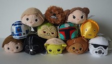 Star Wars "Tsum Tsum" Set of 12 US Disney Store - AUTHENTIC FREE SHIPPING