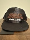 Harley Davidson Screamin' Eagle Satin Adjustable Baseball Cap Hat Black NWT
