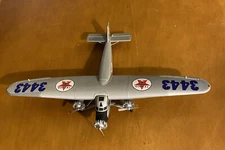 Wings of Texaco 1927 Ford Tri-Motored Monoplane Coin Bank Silver-Damaged - See D