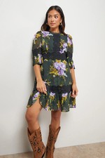 Oasis Floral Mini Dress Womens Occasion Dresses