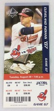 MLB 2007 08/28 Minnesota Twins at Cleveland Indians Ticket-Brian Buscher HR