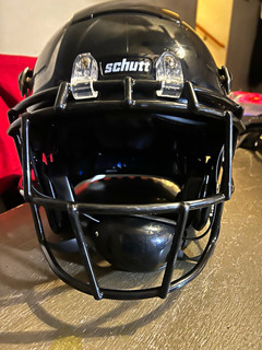 Schutt F7 Football Helmet w/ Facemask Black Large
