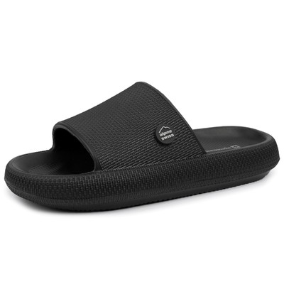 Alpine Swiss Omar Mens Slides Pillow Slippers Ultra Cushioned Cloud Slide Sandal