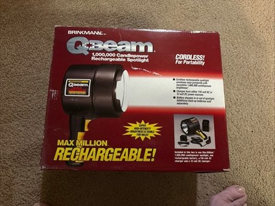 BRINKMAN Q-BEAM 1 000 000 CANDLEPOWER Max MILLION RECHARGEABLE SPOTLIGHT NIB