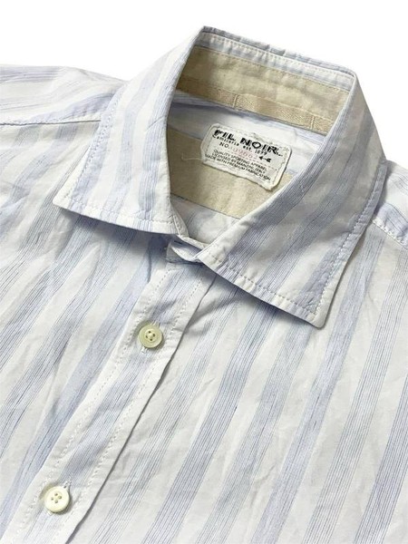 Men Designer Shirt White Cotton 36 / S / 44 #1Z59