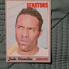 Topps 1970 Baseball Card #365 Zoilo Versalles Washington Senators Base Set