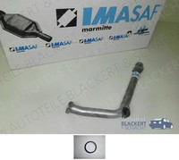 Imasaf Aupuff Frontrohr Rechts für Mercedes SL + Coupe (R107/C107) 380 Sl/Slc